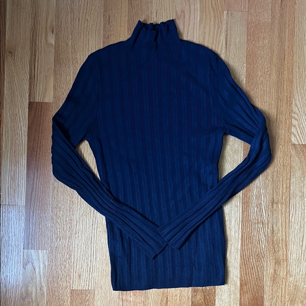 Navy Blue Turtleneck Sweater